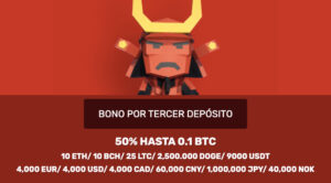 BitcoinCasino.io cripto-casino - Bono de bienvenida