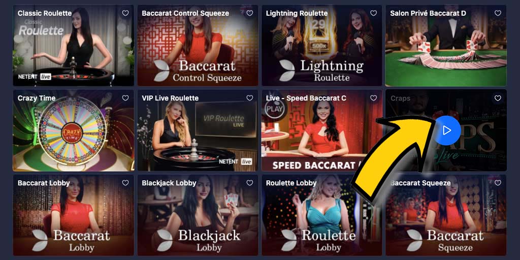 Casino en vivo y juegos con crupier en vivo en Betmaster Casino
